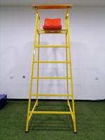 Chaise d'arbitre de volley-ball et de badminton en métal durable à prix avantageux, portable, hauteur 177/245 cm