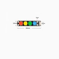Módulo de teclado independiente de cuatro con interruptor táctil de 4 teclas Botón de expansión externa IO Interfaz de programación Arduino PH2.0