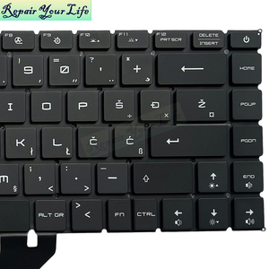 Teclado de ordenador portátil con retroiluminación RGB WB SV Snap-On para <span class=keywords><strong>MSI</strong></span> <span class=keywords><strong>GE66</strong></span> <span class=keywords><strong>Raider</strong></span> GS66 Stealth, teclado de la computadora portátil con retroiluminación RGB V194222AK3 SB - Product Image 3