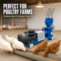 Machine à granulés d'aliments pour animaux électriques et diesel, équipement de granulation d'aliments pour bétail et volailles