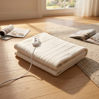 Couverture Chauffante Électrique Polyvalente avec Thermostat Réglable, Télécommande, Protection Contre la Surchauffe, Lavable, pour l'Hiver et la Maison