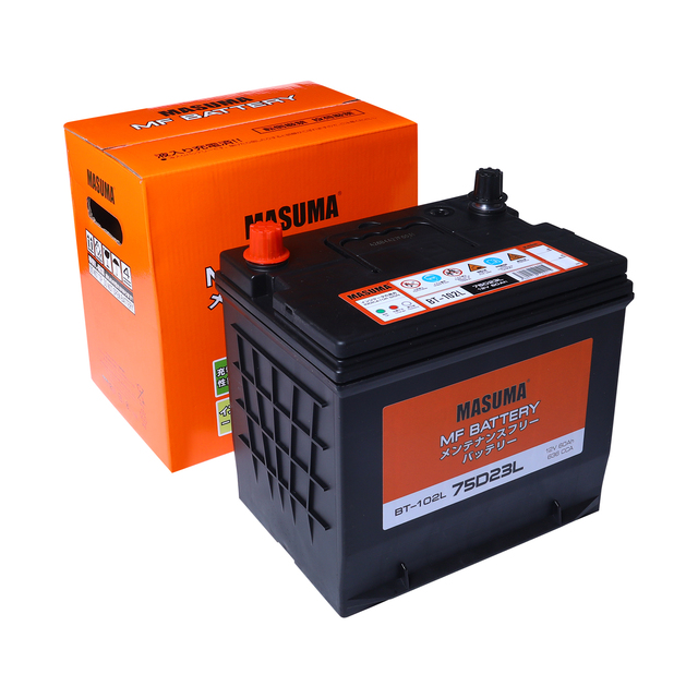 BT-102L MASUMA Auto Spare Part Electrical Systems Auto Batteries 12V 60AH 636 CCA Car Battery 75D23L