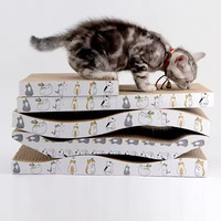 Grattoir à griffes pour chat ne laisse pas tomber de débris Protection en papier ondulé résistant à l'usure Griffoir pour chat