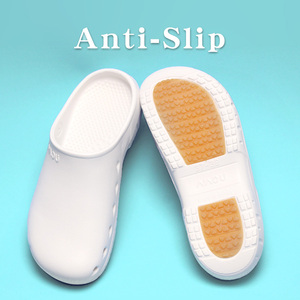 Sabots Classiques de Bloc Respirants pour Hommes et Femmes, Chaussures d'Infirmière Orthopédiques Blanches, Chaussons Hospitaliers à Enfiler - Product Image 5