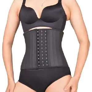 Kadın doğum sonrası kurtarma 25 çelik sırt desteği lateks Shapewear faja zayıflama kemeri vücut şekillendirici korse bel eğitmen