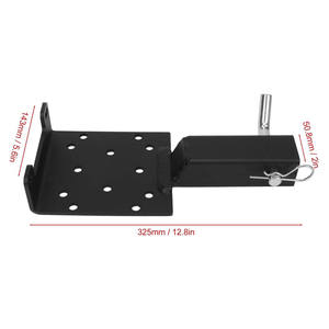 Nouvelle <span class=keywords><strong>plaque</strong></span> de <span class=keywords><strong>support</strong></span> de treuil en acier de 2 pouces avec finition en poudre noire pour remorques ATV/UTV - Marque CW - Product Image 5