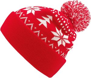 Party Gift <b>Red</b> Winter Skull 3D Embroidery Beach Xmas Deer Knitted Merry Christmas Beanie Hat - Product Image 1
