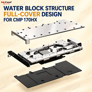 Kit de refroidissement liquide 6-GPU pour CMP 170HX, 1 unité de refroidissement + 6 blocs d'eau pour GPU, solution de refroidissement liquide complète pour GPU 170HX - Product Image 3