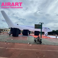 Modèle d'avion gonflable de décoration extérieure, avion gonflable géant pour l'affichage