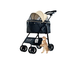 Poussette de voyage pour animaux de compagnie d'extérieur, sac de transport imperméable pour chat, chariot pliable léger et respirant à 4 roues pour chien, fabricant de produits pour animaux de compagnie