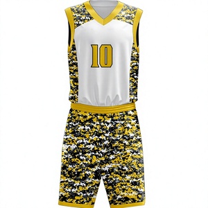 Uniforme de basketball personnalisé OEM ODM de haute qualité, 100 % polyester, maille sublimée, séchage rapide, respirant, décontracté, pour l'extérieur, grande taille - Product Image 1