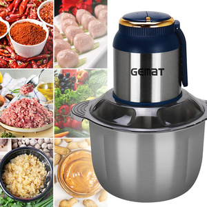 Picadora de carne Gemat de acero inoxidable de 1L y 3L, eléctrica y multifuncional para picar carne y cortar verduras - Product Image 3