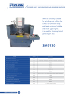 Machine de rectification et de fraisage de blocs-cylindres et de surfaces de moteur automobile 3M9730 pour la réfection de moteurs