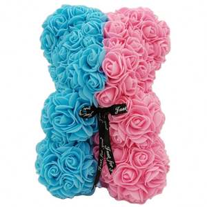 Promoción al por Mayor de Osos de Peluche con Rosas Artificiales para San Valentín, Bodas y Navidad - Product Image 2