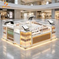 Kiosque d'exposition de parfums, présentoir de cosmétiques, kiosque mobile de vente au détail, vitrine de maquillage pour centre commercial
