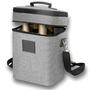 Термостойкая переносная сумка для пикника, 4 бутылки - Product Image 1