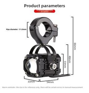 Phares <span class=keywords><strong>LED</strong></span> 12V-80V, adaptés aux motos sportives et aux voitures, phares à clignotement 4 couleurs, niveau IP68 - Product Image 5