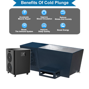 ICEMEND Bañera de Inmersión Fría con Revestimiento de Acero Inoxidable, Bañera de Hielo para Atletas con Enfriador de Agua Inteligente de 1HP - Product Image 3