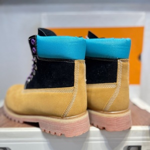 รองเท้าบูทหุ้มข้อผู้ชายรุ่นใหม่ล่าสุดสำหรับฤดูหนาว แบบผูกเชือกและซิป หนัง PU พื้นยาง กันน้ำ กันลื่น - Product Image 4