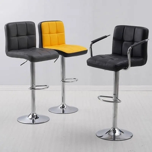 Taburetes <span class=keywords><strong>de</strong></span> cocina ajustables en altura <span class=keywords><strong>de</strong></span> diseño <span class=keywords><strong>de</strong></span> lujo usados comerciales <span class=keywords><strong>Sillas</strong></span> <span class=keywords><strong>de</strong></span> <span class=keywords><strong>Bar</strong></span> <span class=keywords><strong>de</strong></span> cuero PU para restaurante - Product Image 4