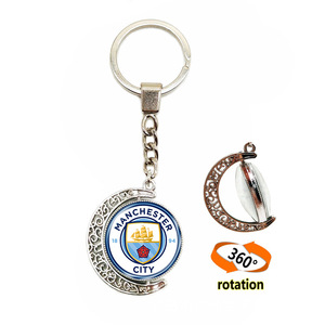 Llavero Deportivo de Aleación de Zinc con Logotipo de <span class=keywords><strong>Club</strong></span> de Fútbol, Llavero de Media Luna con Gema, Moderno, Impermeable y Ligero para Amantes del Deporte - Product Image 2
