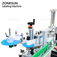 ZONESUN ZS-SL25 Étiqueteuse automatique haute vitesse pour bouteilles de forme irrégulière, rondes ou carrées, avec moule interchangeable