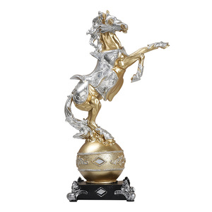 Ornements de succès équestre, richesse immédiate, artisanat en résine, décoration de <span class=keywords><strong>la</strong></span> maison, salon, entrée, armoire à vin, bureau, cadeaux d'affaires - Product Image 5