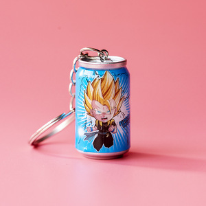 <span class=keywords><strong>Porte</strong></span>-clés de figurine de simulation créative avec pendentif dessin animé Mini <span class=keywords><strong>Goku</strong></span> Vegeta - Product Image 3
