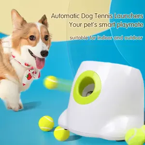 A01 AFP mais novo brinquedo interativo para cães, lançador automático de bolas para cães, lançador elétrico de bolas de tênis para animais de estimação, atacado