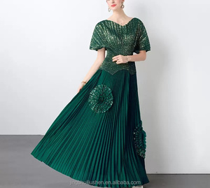 Conjunto <span class=keywords><strong>de</strong></span> Falda <span class=keywords><strong>de</strong></span> Dos Piezas <span class=keywords><strong>de</strong></span> Color Sólido Plisado Miyake, Estilo Casual, Cómodo y Elegante, Talla Grande, <span class=keywords><strong>Vestido</strong></span> <span class=keywords><strong>de</strong></span> <span class=keywords><strong>Fiesta</strong></span> para Mujer, Venta Directa <span class=keywords><strong>de</strong></span> Fábrica - Product Image 1