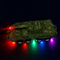 Vehículo Robot de Camuflaje 8x8, Transformable, con Luces y Sonidos, Juguete STEM para Niños, Regalo de Cumpleaños