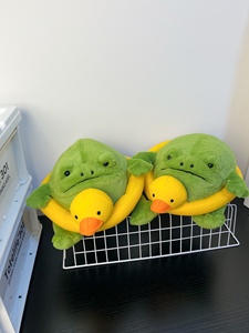 卸売のかわいいジェリーキャットの雨蛙、浮き輪付きの柔らかいぬいぐるみ、13cm、子供向けギフト、夏のプールデコレーション - Product Image 1