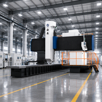 Centre d'usinage CNC à portique haute précision HS10042 avec système de fraisage à colonne mobile à broche BT50 pour grandes pièces
