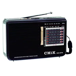 Cmik mk-978 oem radyo mp3 del giocatore di musica di am/fm/sw1-6 radio portatile