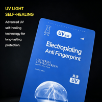 Film protecteur d'écran en hydrogel auto-réparateur à séchage UV, anti-rayures, sans bulles, découpe universelle pour téléphone