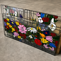 Vidrio Decorativo para Iglesias, Patrones de Fusión de Colores, Resistente al Fuego, Duradero, Anti-UV, Vidrio Esmerilado/Tintado, Ventanas y Domos Personalizables
