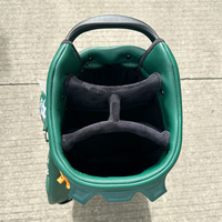 Bolsa de golf verde multifuncional de PU con cuatro soportes para palos de golf, venta directa de fábrica ODM/OEM