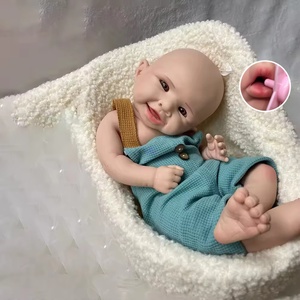 <span class=keywords><strong>Bebe</strong></span> Reborn 48CM Girl Full Solid Silicone Reborn Doll Hecho a mano Boca abierta Pintado Realista Tacto suave Muñeca hecha a mano Juguete - Product Image 1