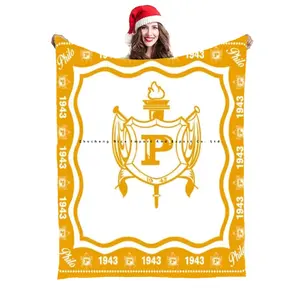 High quality philo 1934 sorority warm throw blanket 50 x 60 inches winter flannel blanket