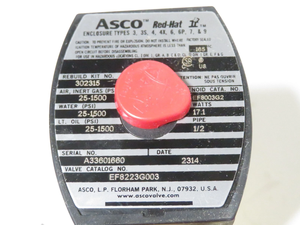 Bobine solénoïde 2 voies 120/60 (EF) en laiton normalement fermée, référence EF8223G003T, neuve en boîte, 2023, 1/2'' NPT - Product Image 5