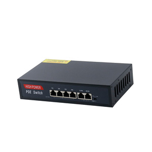 สวิตช์ PoE 6 พอร์ต 4X 2X LAN NVR พลังงานสูงสำหรับการตรวจสอบกล้องเครือข่าย - Product Image 2