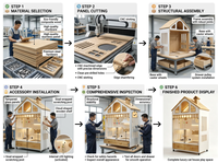 Maison pour chat d'intérieur durable de grande taille, cage, manoir, structure d'escalade multi-niveaux en bois massif de luxe, villa pour chat, salon