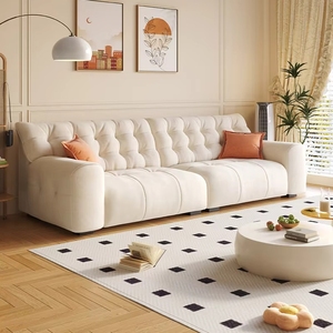 ชุดโซฟาหนังรูปตัวแอล สไตล์อิตาเลียนหรูหราทันสมัยสำหรับนั่งพักผ่อน - Product Image 1