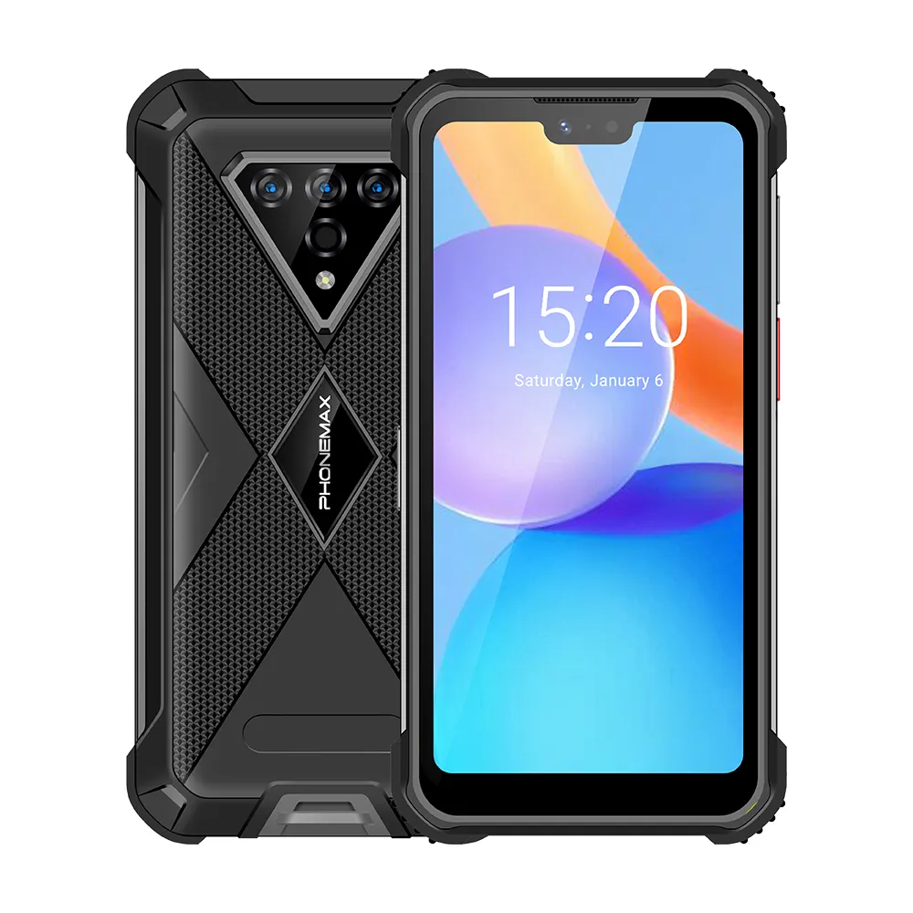 Смартфон Phonemax, NFC, сканер отпечатка пальца, 10000 мАч, android