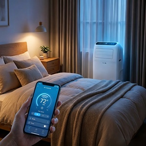 Climatiseur mobile à fréquence fixe R290 écologique 9000 BTU, refroidissement uniquement, 1000W, compatible Wi-Fi - Product Image 6