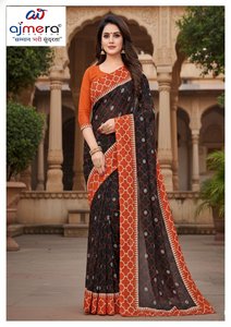 Elegant Designer Printed Cotton <b>Sarees</b> for Women Trendy Style with Premium Comfort for Office, Daily & Festive Wear - Product Image 2