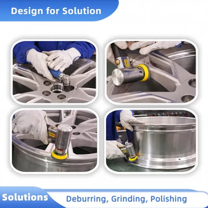 Mini Levigatrice Orbitale Pneumatica a <span class=keywords><strong>90</strong></span> Gradi, Macchina Lucidatrice per Carrozzeria Auto e Sbavatura Metalli - Product Image 2