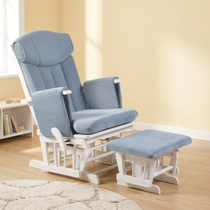 Fauteuil à bascule en bois courbé au design contemporain, écologique, pivotant et coulissant, pour salon, balcon, bureau - Product Image 1