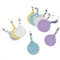 Étui de protection pour porte-clés en PU irisé imperméable à motif personnalisé, pendentif de présentation de badge anime, rangement pour broche de la Fête du Poisson d'avril