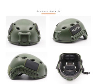 Casque tactique balistique rapide réglable en ABS pour le sport, la chasse, le jeu CS et la protection 3A en extérieur